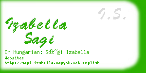 izabella sagi business card